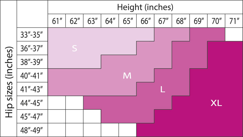 Cache Coeur Size Chart