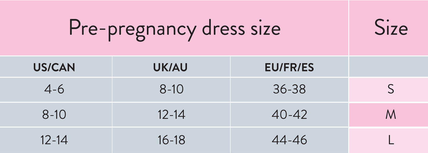 Pregnancy Size Chart