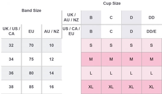 Size Chart for Cake Maternity Ice Cream Cotton Maternity & Nursing Tank