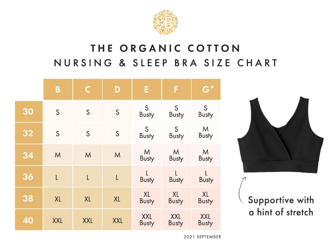 Extra Soft Organic Cotton Nursing & Sleep Bra (A-D Cup) in Beige