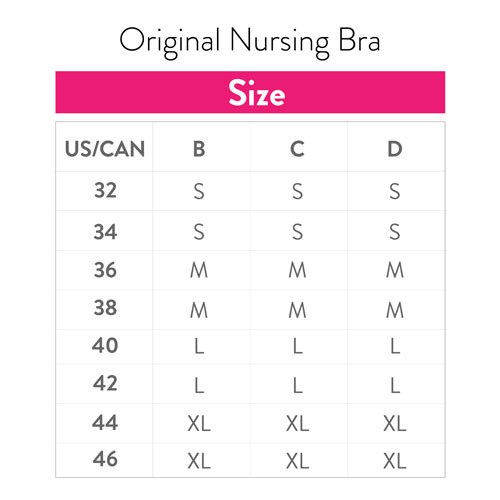 Bravado Size Chart