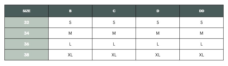 Size Chart for Cake Maternity Freckles Recycled Nursing Bra