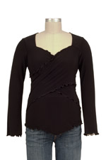 JW Flutter Cross Front Top (long sleeve) by Japanese Weekend