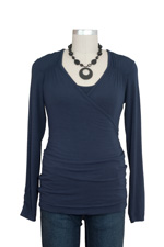 Shirred Long Sleeve Top by Blissfulbabes