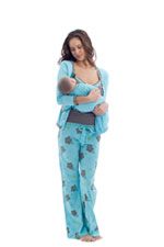 Olian 4 piece Nursing PJ set with Baby Outfit by Olian