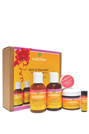 Mambino Organics Bun in the Oven Kit for Expecting Mom-To-Be, 5 pc. Set by Mambino Organics