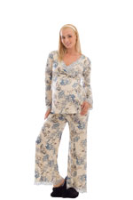 Olian 2 Piece Long Sleeve Nursing PJ Set by Olian