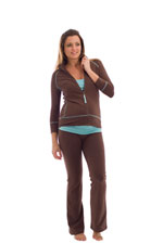 Olian 3-Pc Cotton Spandex Nursing Activewear Set by Olian