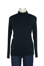 Perfect Maternity Ruching Turtleneck by Shade Clothing