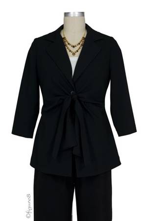 Audrey Front Tie Maternity Jacket by Maternal America