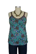 D&A Ruched Floral Nursing Cami by Japanese Weekend