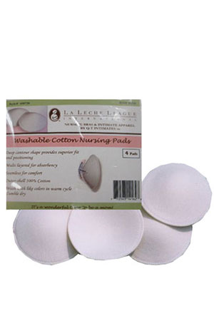 La Leche Washable Cotton Nursing Pads (2 pair) by La Leche League International