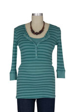 Kerri Striped Nursing Henley by 1 in the Oven