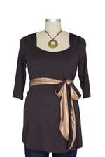 Amber Scoop Neck Nursing Top with Gold Belt by Japanese Weekend