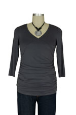 Cynthia Wrap-Ruched Nursing Top by Maternal America