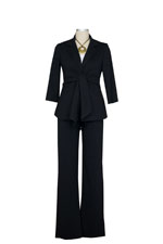 Daniela 3/4 Sleeve Front Tie Ponte Jacket & Slim Pant - 2-pc Suit Set by Maternal America