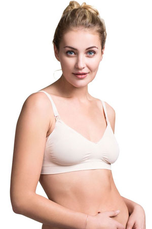Lamaze Cotton Sleep Bra In Heather Grey Design Fast Food Nursing Bra Powder By