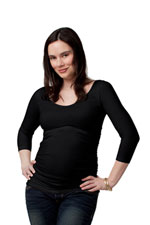 Ingrid & Isabel 3/4 Sleeve Ruched Maternity Top by Ingrid & Isabel