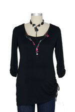 Flora D&A Nursing Henley Tunic by Japanese Weekend