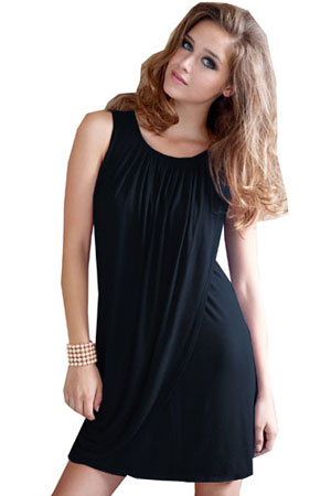 Goddess Drape Sleeveless Maternity & Nursing Dress by Mothers en Vogue