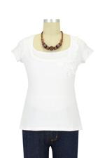 Bourbon Rosette Nursing Top by Mothers en Vogue