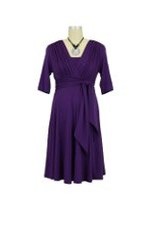 Natasha Front Tie Nursing Dress by Maternal America