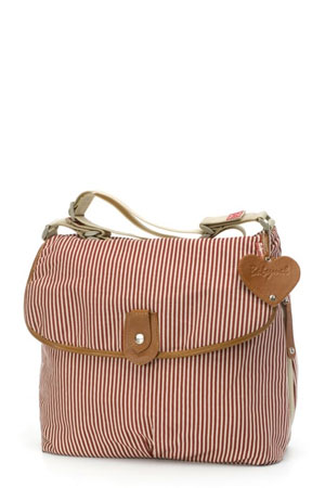 Babymel Satchel Stripe Canvas Diaper Bag by Babymel