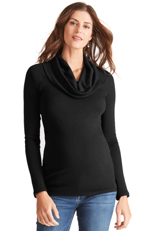 Ingrid & Isabel Long Sleeve Cowl Neck Maternity Tee by Ingrid & Isabel