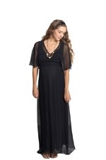 Clara Silk Nursing Maxi Dress by Mothers en Vogue