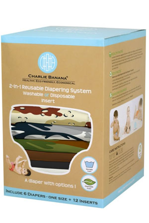 Charlie Banana® 2-in-1 Reusable Diapers - 6 Pack by Charlie Banana