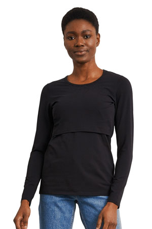 Boob Design Classic Organic Long Sleeve Maternity & Nursing Top by Boob Design