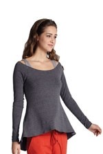 The Off-the-Shoulder Long Sleeve Nursing Tee by Mothers en Vogue