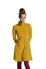 Jackie Turtle-Neck Organic Long Sleeve Nursing Dress by Mothers en Vogue