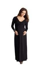 Felicity Wrap Maxi Nursing Dress by Mothers en Vogue