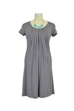 Sabina Pleated Nursing Dress by Mothers en Vogue