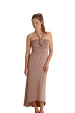 Bandeau Nursing Dress with Hi-Lo Hem by Mothers en Vogue