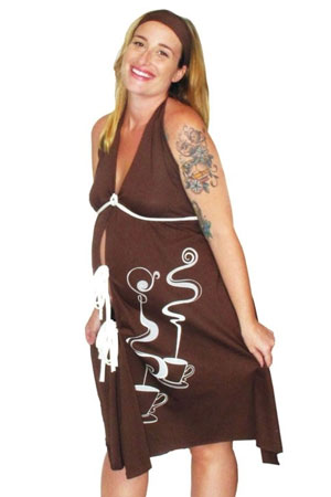 Pretty Pushers Cotton Jersey Labor Gown
