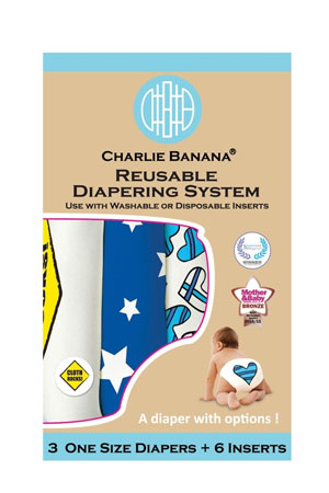 Charlie Banana® 2-in-1 Reusable Diapers - 3 Pack by Charlie Banana