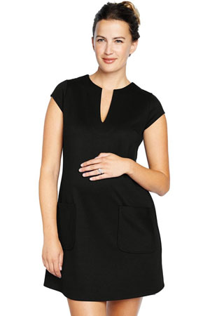 Camila Ponte Maternity Shift Dress with Pockets by Maternal America