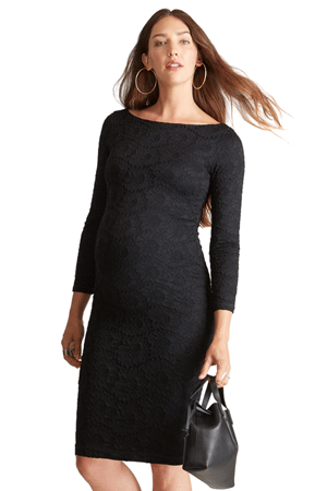 Ingrid & Isabel Boatneck Lace Maternity Dress by Ingrid & Isabel