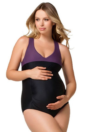Rosewater by Cake- Smoothie Active Maternity Bathing Suit by Cake Maternity