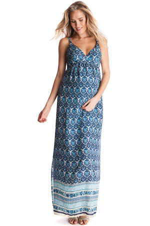 Seraphine Maggie Border Print Maxi Maternity Dress by Seraphine