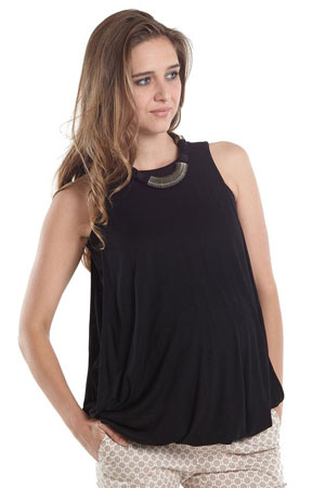 Milla Bubble Hem Maternity & NursingTank by Mothers en Vogue