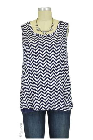 Evie Layered Zig-Zag Nursing Top by Maternal America