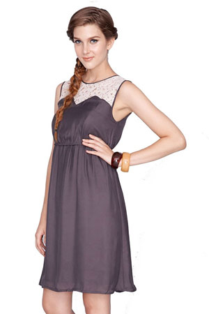 Kaya Lace Trim Nursing Dress by Dote