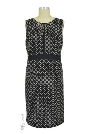 Sophie & Eve Hartford Split Front Chain Print Nursing Dress by Sophie & Eve