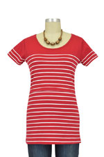 Nautical Short Sleeve Striped Nursing Top by JoJo Maman BeBe