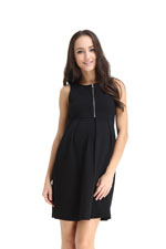 Spring Maternity Ponte Front Zip Nursing Dress by Spring Maternity