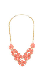 Pink Floral Necklace by Jewelry Accessories