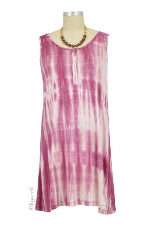 Addie Tie Dye A-Line Nursing Tunic-Dress by LAB40